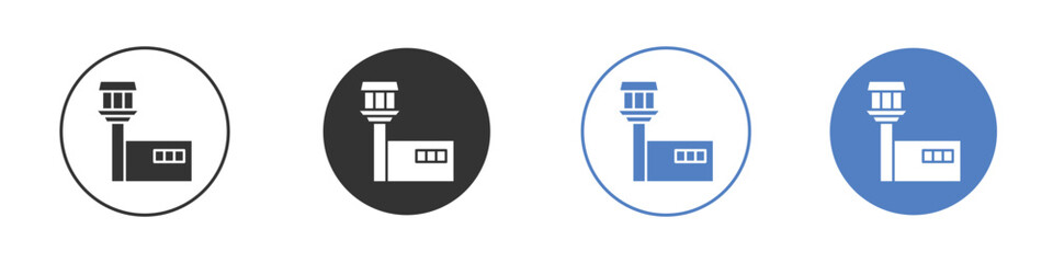 Flight Control tower icon for web design. pixel perfect flat icons