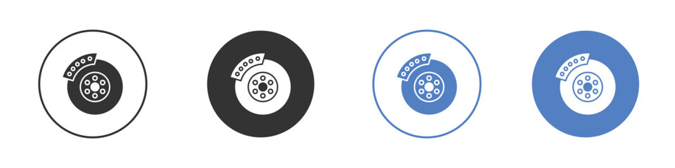 Disk brake icon for web design. pixel perfect flat icons