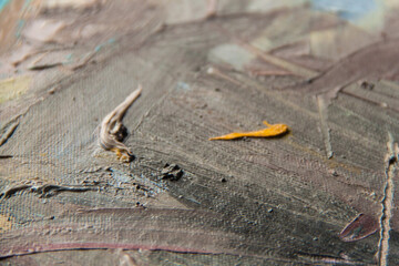 Abstract art. Oil painting. Modern art. Close-up and texture