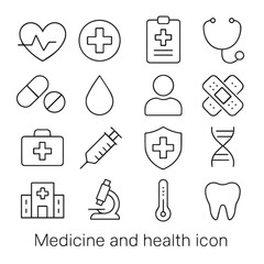 Medical Icons Collection – Hospital, Doctor, Pharmacy Symbols