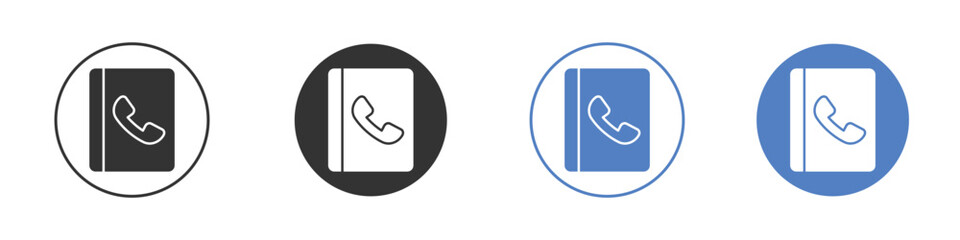 Contact book icon for web design. pixel perfect flat icons