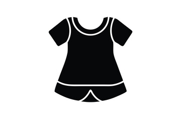 baby clothes vector icon silhouette illustrations