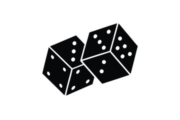 dice  random choice  vector icon illustration sil