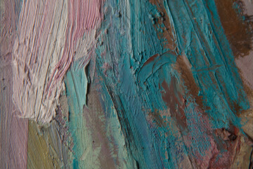 Abstract art. Oil painting. Modern art. Close-up and texture