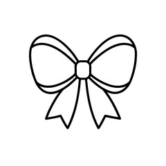 ribbon bow icon vector