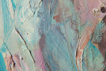 Abstract art. Oil painting. Modern art. Close-up and texture