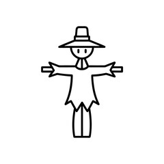scarecrow icon vector