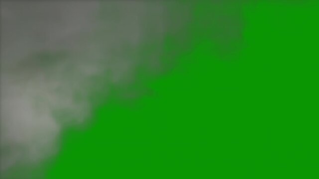 Fireball wipe, top-right frame 006 at camera, two speeds, HD 24p, green screen for transparent background