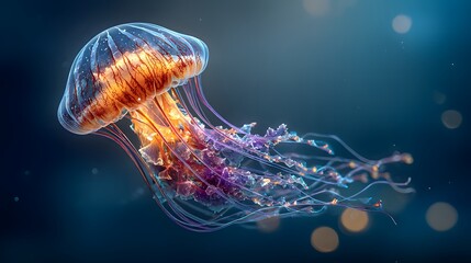Jellyfish underwater photography marine life ocean sea creature aquatic animal