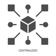 Centralized Icon Line Style. Design Vector Illustration
