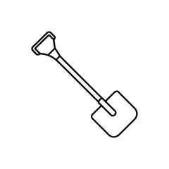 snow shovel icon vector