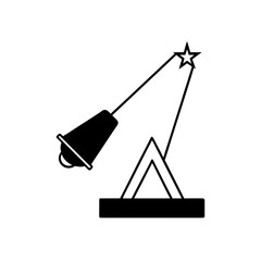 stage spotlight icon vector