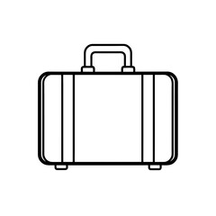 suitcase luggage icon vector