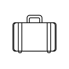 suitcase luggage icon vector