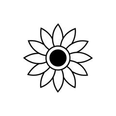 sunflower icon vector