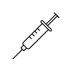 syringe medical icon vector