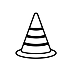 Fototapeta premium traffic cone icon vector