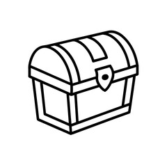 treasure chest icon vector