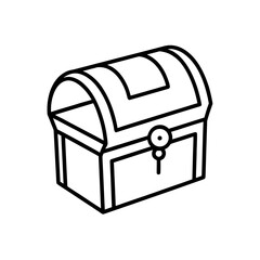 treasure chest icon vector