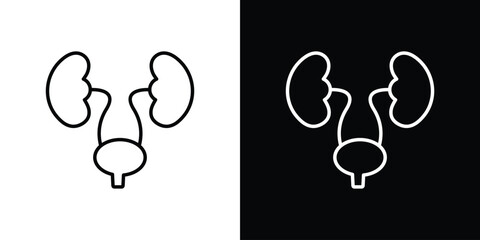 Urology icon. Editable strokes icons for your design