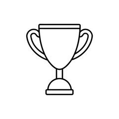 trophy cup icon vector