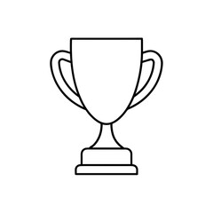 trophy cup icon vector