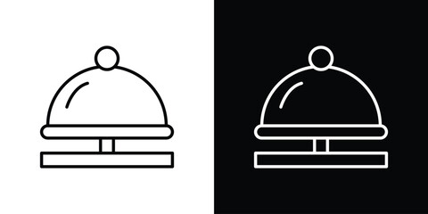 Fototapeta premium Reception bell icon. Editable strokes icons for your design