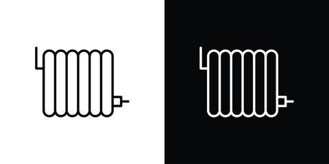 Radiator icon. Editable strokes icons for your design