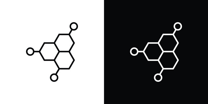 Hormones icon. Editable strokes icons for your design