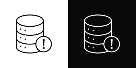 Data loss icon. Editable strokes icons for your design
