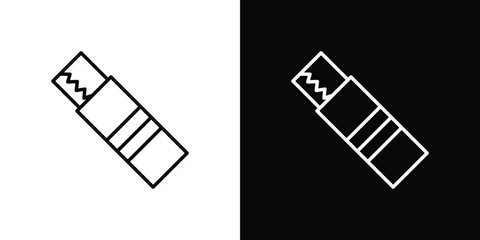 Chew gum icon. Editable strokes icons for your design