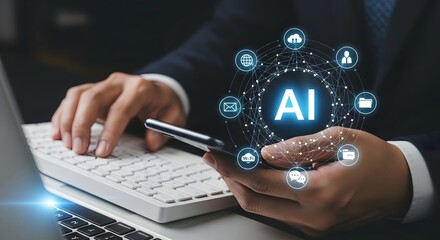 Customer satisfaction review on smartphone with five star rating and positive feedback online