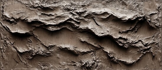 Abstract Topography of Eroded Clay Mountains in Dramatic Light
