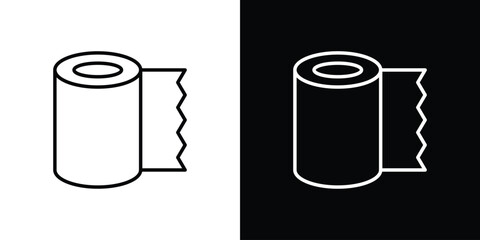 Bandage roll icon. Editable strokes icons for your design