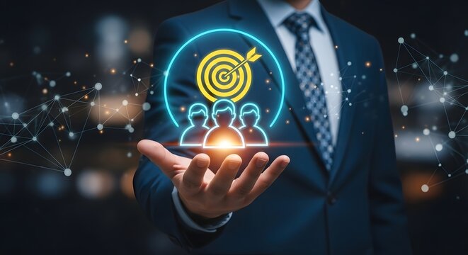 Find best candidate recruitment process talent acquisition with magnifying glass and ratings stars