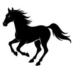 horse silhouette vector