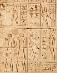 Fototapeta premium Ancient Egyptian relief carvings