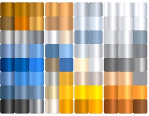 Gradient color swatches