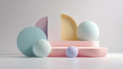 Fototapeta premium 3D abstract white background wave Design with Curves and Texture with cool background 