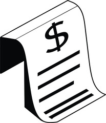 Dollar Sign and Money Bag Icon Vector Illustration for Finance and Business Concepts