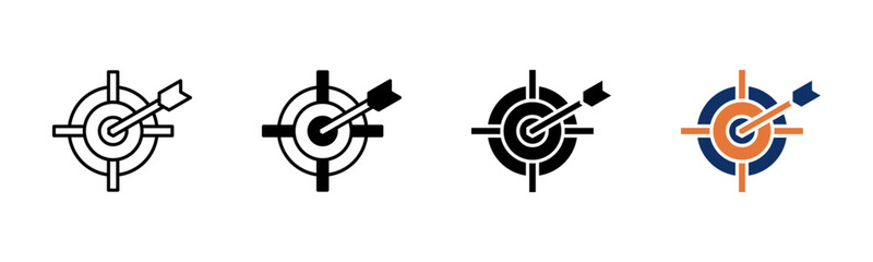 Objective icon sheet multiple style collection