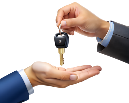 hand holding keys isolated on white background. PNG Transparent file type with high definition quality And vibrant color grading Available.