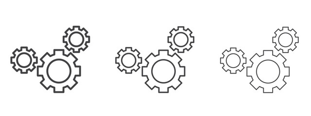 Operation icon in line art doodle style. Editable stroke outline sign, eps 10