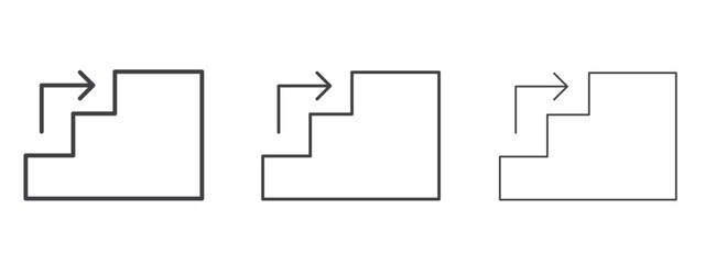 Next steps icon in line art doodle style. Editable stroke outline sign, eps 10