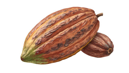 nuts , whole cocoa bob nut isolated on transparent background