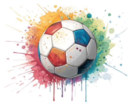 soccer ball with flag of brazil isolated on white background. PNG Transparent file type with high definition quality And vibrant color grading Available.