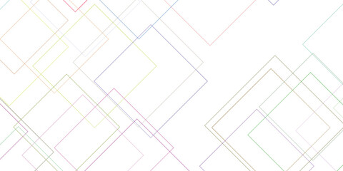 Abstract geometric pattern featuring overlapping pastel colored squares on a clean white background design suitable for graphic design