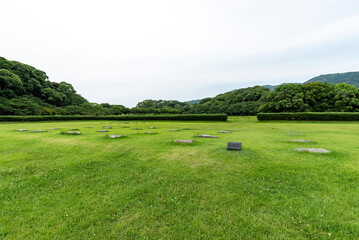 大宰府政庁跡 後殿跡　福岡県太宰府市
