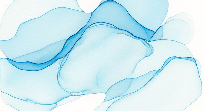 Elegant Blue Waves in Modern Abstract Design

