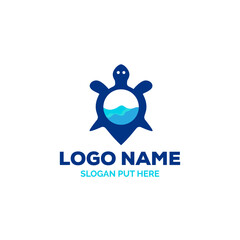 Turtle pointmark logo design
